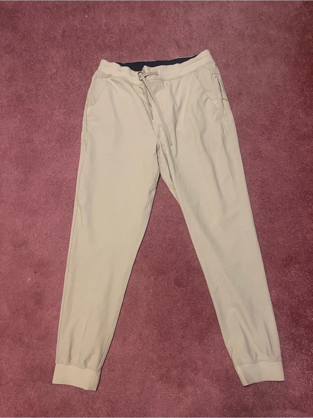 Never Worn Birddogs Men's Light Beige Drawstring Joggers